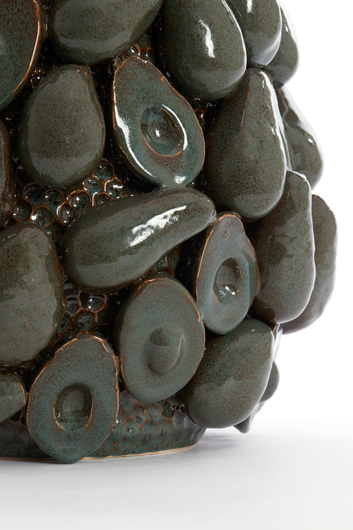 Light & Living vaas AVOCADO - Ø33x37.5cm - bruin