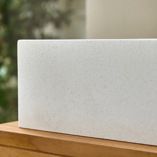 Tikamoon Waskom van terrazzo 90 cm - Wit