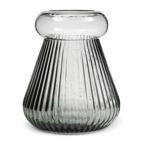 Rivièra Maison Becka Vase S - Glas - Grijs - vtwonen shop