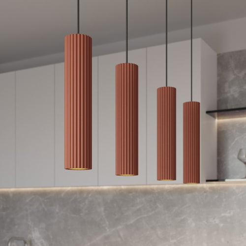 Sollux Lighting Hanglamp KARBON 4L rode oker - 81x5x120cm