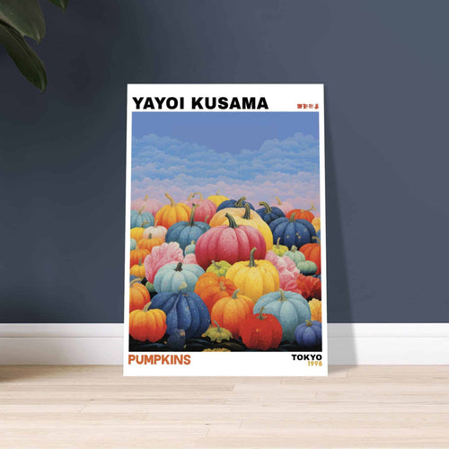 Artfulprints Poster Yayoi Kusama - Pumpkins   - 30x40 cm - Meerkleurig