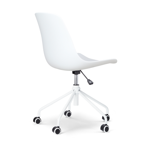 Nolon Nout-Pip Bureaustoel Wit - Kunststof - Wit Onderstel - vtwonen shop