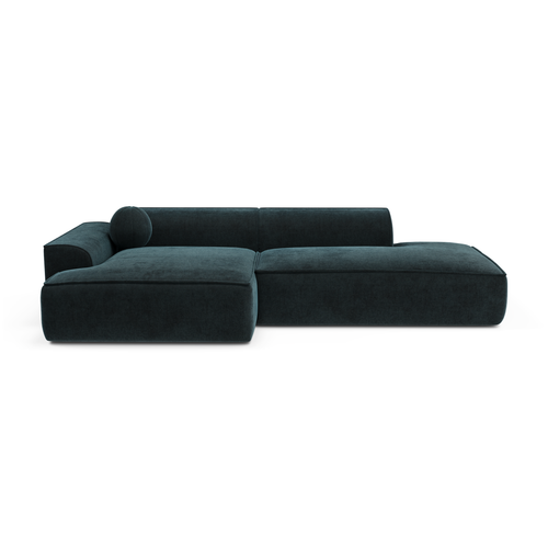 Sia Home - Hoekbanken links ANIA - Fluweel - Pauwblauw - 300cm - vtwonen shop