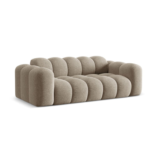 Cosmopolitan Design - Bank Treno 3-zits, chenille donkerbeige - 94x210x70cm