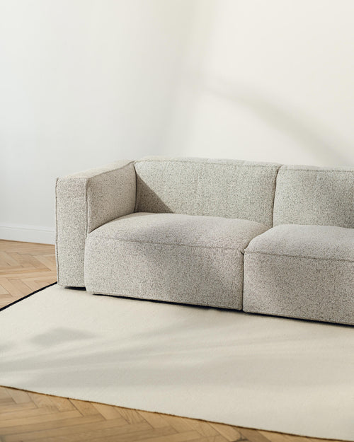 noo.ma Lobi 4‑zits bank Clay Grey Mélange - 318x97,5x73,5 cm