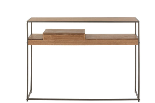 J-Line console 1 Lade - hout/metaal - naturel
