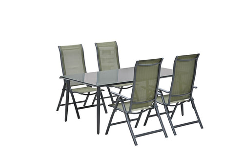 Garden Impressions 5-delige tuinset - 4 Limone stoelen met tafel Perth