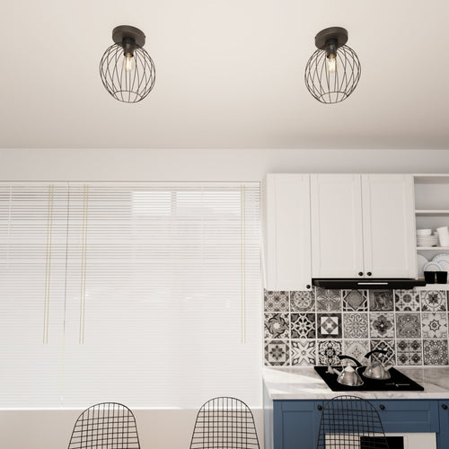 Emibig plafondlamp Nest - 1 lichts - 24  x 28   cm - zwart - vtwonen shop