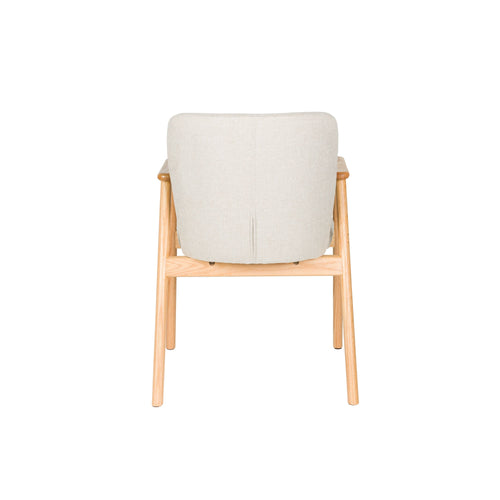 Housecraft Living Kenna Eetkamerstoelen met Armleuning Beige - Set van 2 - vtwonen shop
