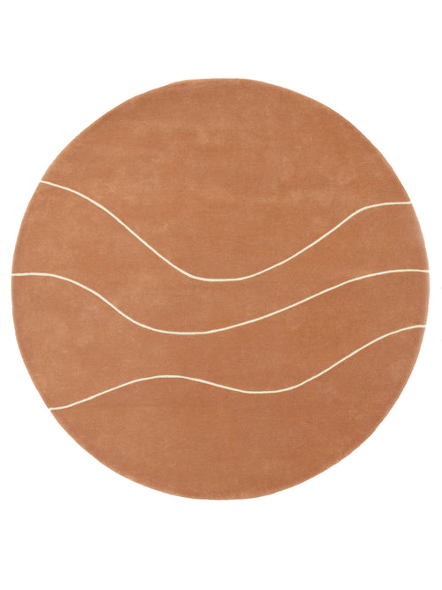 Vloerkleed Abstract en verfijnd Flow of Nature Rond 200 cm Rond - vtwonen shop