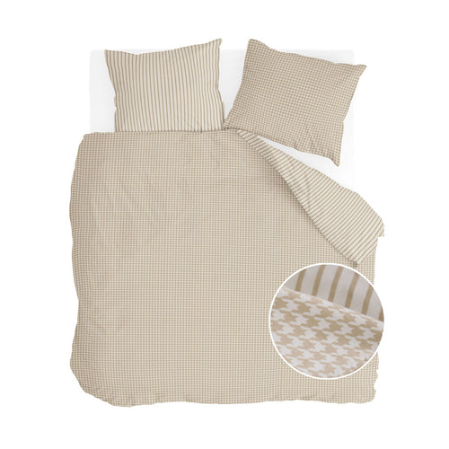 Walra - Dekbedovertrek Cozy Blocks - 200x220 cm - Zand