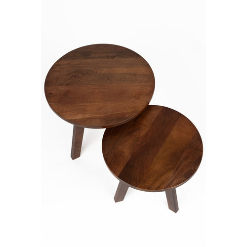 Housecraft Living Karlijn Bijzettafel Naturel Set Van 2