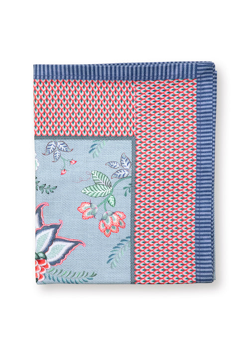 Pip Studio Flower Festival Tafelkleed - Tafellaken - Blauw - 100x100cm - vtwonen shop