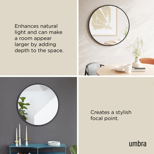 Umbra Hub decoratieve ronde muurspiegel - vtwonen shop
