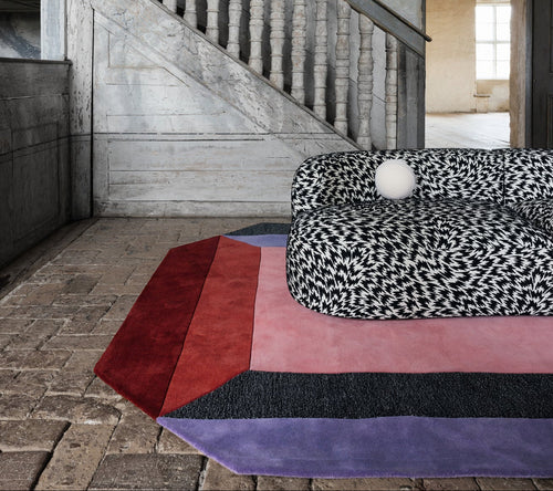 Vloerkleed Layered Teklan Crystal Spectrum Wool Rug 200x300 cm - vtwonen shop