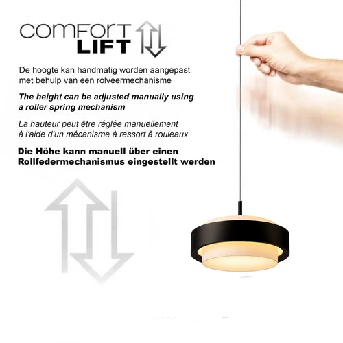 Freelight hanglamp Puleggia - 3 lichts - 33  x 150   cm - zwart - vtwonen shop