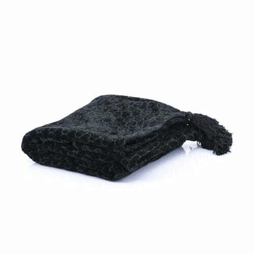 FurniLux Deken Mercy – 170x130 cm – Zwart - vtwonen shop