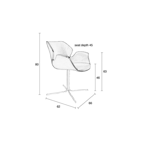 Zuiver Nikki Eetkamerstoelen met armleuning Zwart - Set van 2 - vtwonen shop