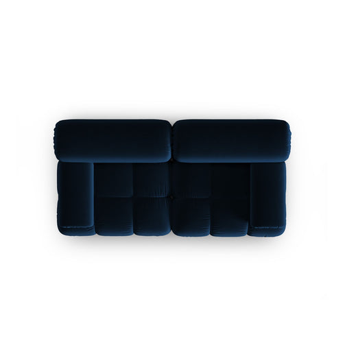 Cosmopolitan Design - Modulaire bank Cortina 2-zits, flueel koningsblauw - 94x188x70cm