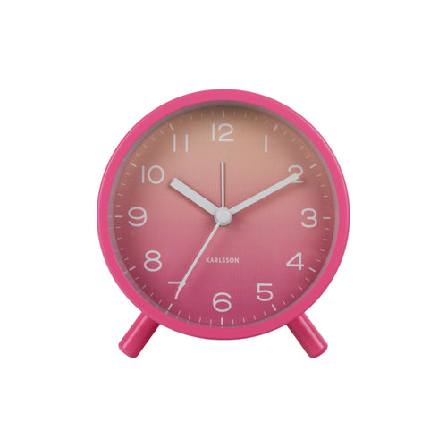 Karlsson wekker Gradient - roze - 11.5x11.5x11.5cm