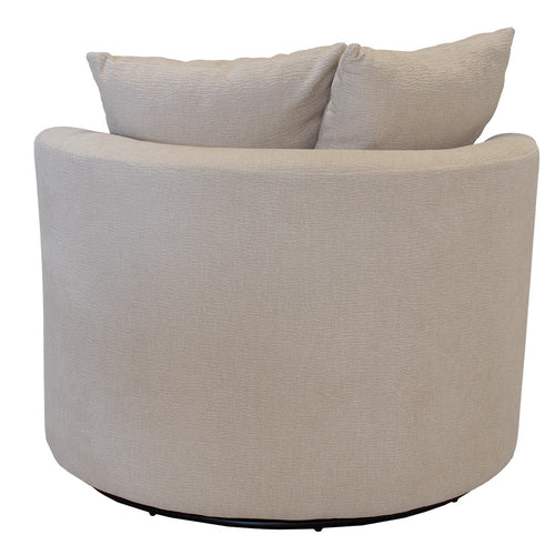 Giga Meubel Fauteuil Thony Luxe Draaibaar - Beige - Zithoogte 46cm