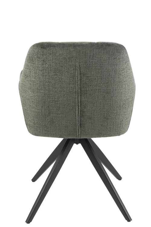 J-Line stoel Louna - ijzer/acryl - groen
