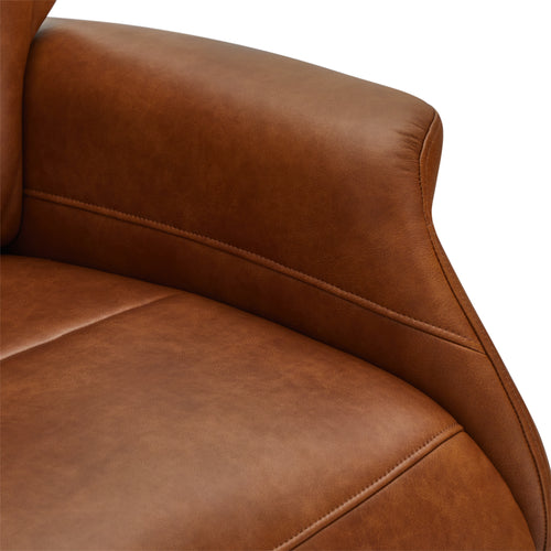Furnhouse relaxfauteuil Delta - Cognacbruin - Draaibaar - 79x90x114