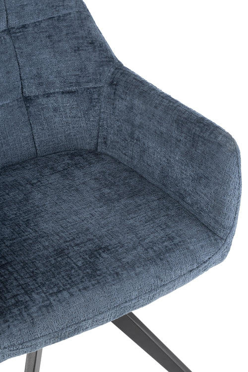 J-Line stoel Louna - ijzer/acryl - blauw