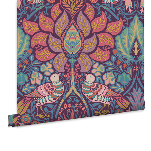 William Morris at Home Vliesbehang - Dove & Rose Carnival