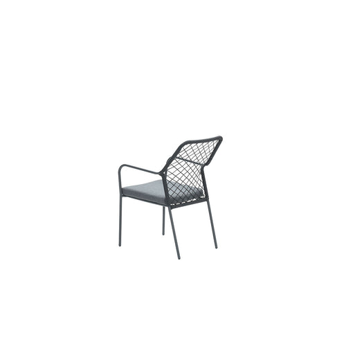 Garden Impressions tuinset Ross - Tulli zwart - light teak look - Ø148 cm
