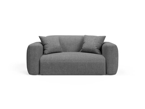 Cosmopolitan Design Modulaire bank Strino 2-zits, structurele stof grijs - 98x180x78cm