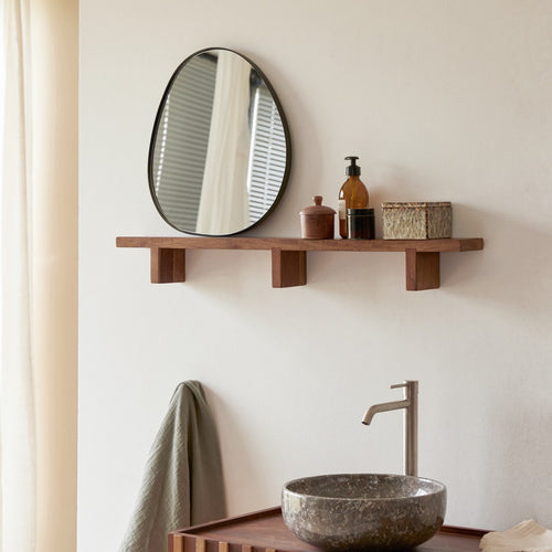 Tikamoon Horizontaal badkamerrek van massief palissanderhout - Bruin - vtwonen shop