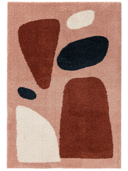 benuta shaggy vloerkleed Louise - veelkleurig - 120x170 cm