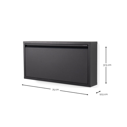 Spinder Design schoenenkast Billy 1 - Zwart - 3 paar schoenen - vtwonen shop