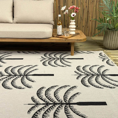 Buitenkleed Oase zwart/wit - Interieur05 - 240 x 340 cm - vtwonen shop