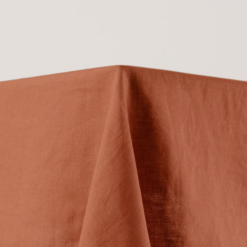 Madura Vierkant tafelkleed Carlina terracotta en zwarte hommel 170x170 cm