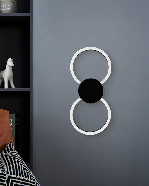 EGLO plafonnière Venticello 1 - zwart;wit