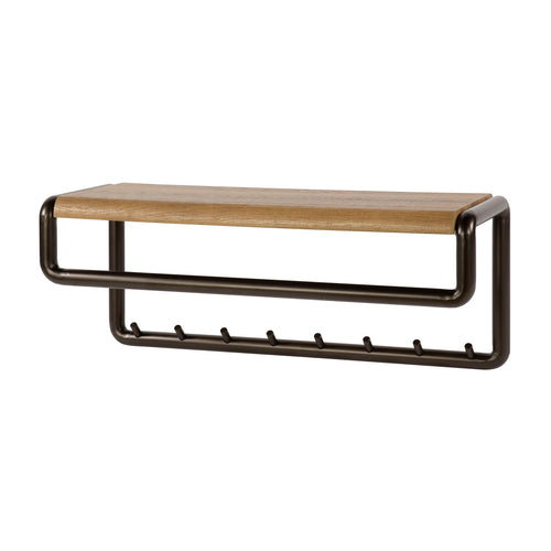 Giga Meubel Kapstok Luno - Bruin Metaal - 8-Haaks - 80x30x33cm - vtwonen shop