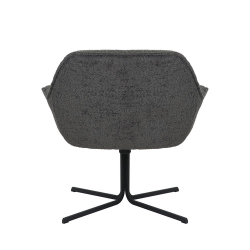 StarFurn Fauteuil Mila - Donkergrijs Stof - Draaibaar - 79x80x81cm - vtwonen shop