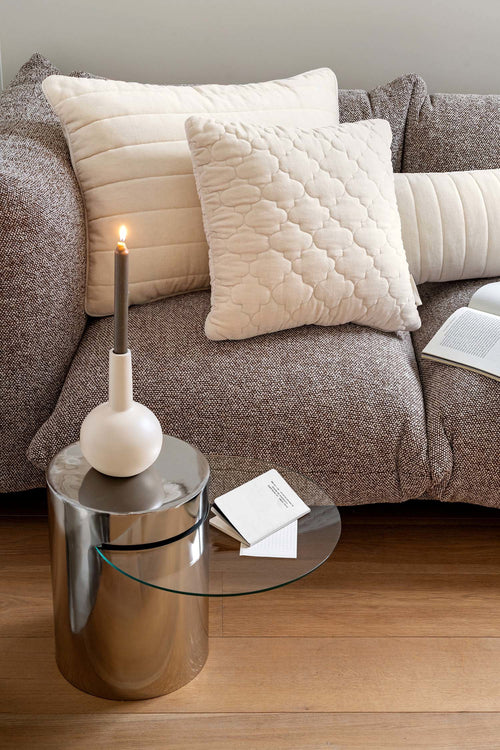 vtwonen Sierkussen Quilted - Wit - 50x70cm - vtwonen shop