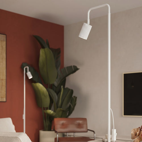 Sollux Lighting Vloerlamp KARBON 1 wit - 30x30x160cm