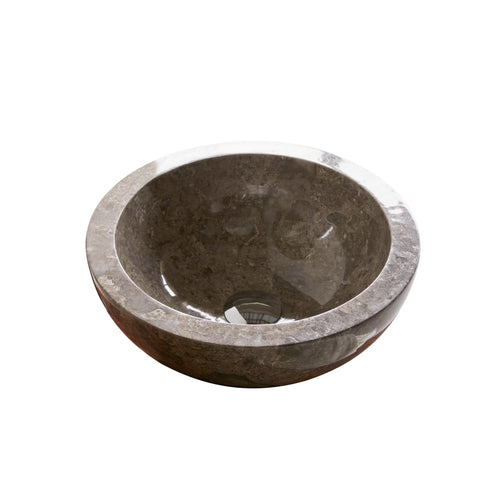 Tikamoon Marmeren waskom in grey ∅ 35 cm - Grijs