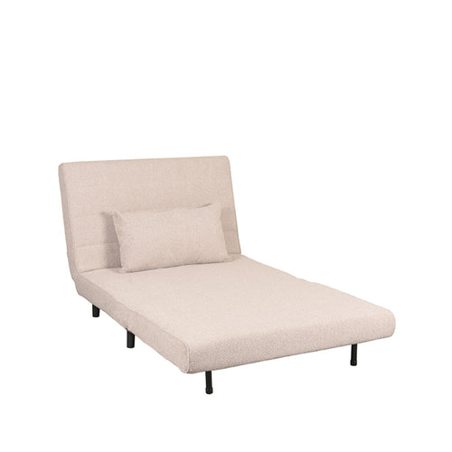 LABEL51 Slaapbank Single - Naturel/Zwart - 101x90x81cm - vtwonen shop