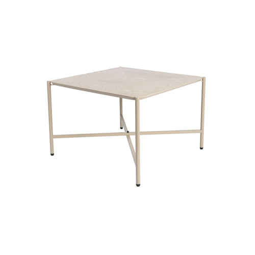 Housecraft Living Marcio Salontafel Vierkant Hout/ Metaal 40x40 cm Beige - vtwonen shop