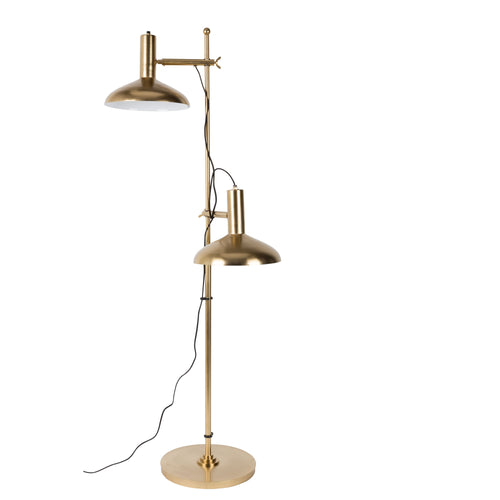 Dutchbone Karish Vloerlamp/ Staande Leeslamp Goud - vtwonen shop