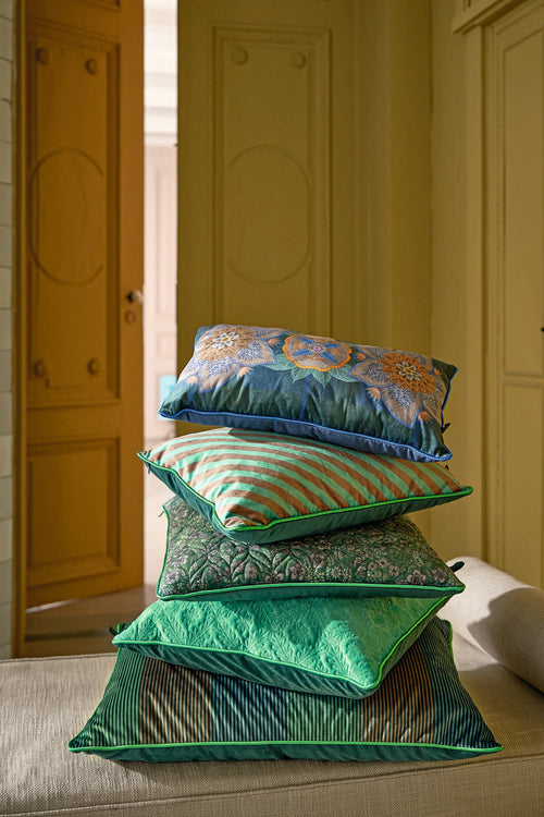 Pip Studio Sierkussen Quilted Daisy - Groen - 50x50cm