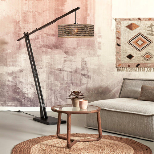 GOOD&MOJO vloerlamp Java - bruin - Ø50cm - vtwonen shop