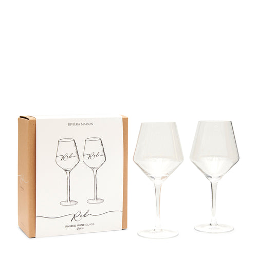 Rivièra Maison RM Red Wine Glass 2 pcs - Glas - Transparant - vtwonen shop