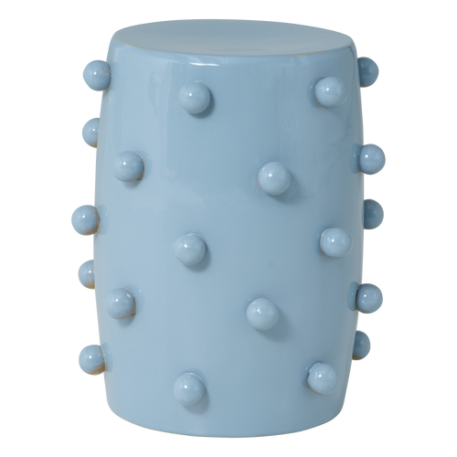 vtwonen decoratieve bijzettafel ø39x46 cm Knobs - Keramiek - Lichtblauw - 46x39x39