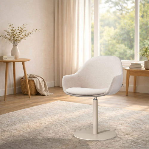Nolon Niva-Mae tulp eetkamerstoel beige - beige onderstel